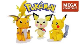 Mega Construx Pokemon: Build & Show Pikachu Evolution Trio (GYH06) Unboxing & Review