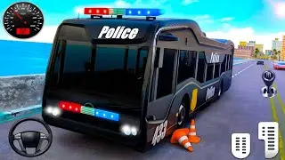 Police Bus Driving Simulator - US Cops Coach Bus Games 3D - Android GamePlay