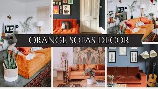 Home Decor Quickies: Go Wild With An Orange Sofa!