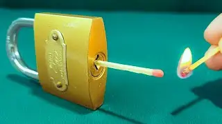 ПРОСТОЙ способ открыть замок спичками | Мистер ВАУ