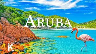 Aruba 4K - White Sand Beaches and Turquoise Waters with Relaxing Music - 4K Video Ultra HD