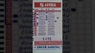 #loteca 1231 - pulveriza ou n&atilde;o? T&ocirc; bem na duvida
