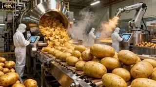 Inside a Modern Pringles Factory, From Whole Potatoes to Stacked Potato Chips (Full Process)