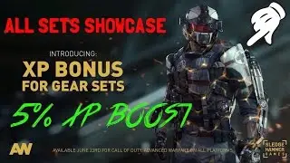 Advanced Warfare - New XP Gear Sets Showcase - 5% XP Boost Forever!