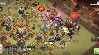 Th10 spam attack strategy|| Clash of Clan|| zap spell drag attack