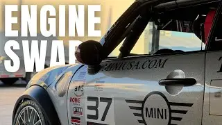 FOUR HOUR ENGINE SWAP | MINI JCW RACING TEAM