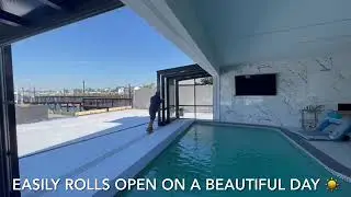 Roll-A-Cover Retractable Pool Enclosure Transformation