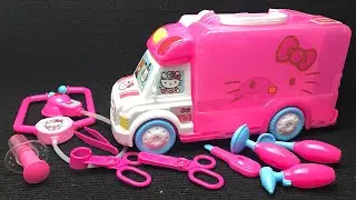 Hello Kitty Ambulance Car Doctor Playset Satisfying with Unboxing Compilation Toys ASMR #338