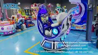 EPARK Space Capsule Amusement Park Fun Kids Ride Rocking Car Machine Interactive Video Game Machine