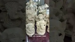 Sevan Wood Ganeshji for home 🏠 or office #reels #idols #crafted #homedecor #handcraftedtemple