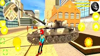 US Police Spider Stickman Rope Hero Android Gameplay 2022