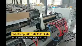 Fully Automatic Paper Tube Recutter Three Axis Multi-Knife Paper Core Cutter