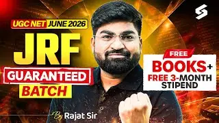 UGC NET JUNE 2026 | JRF Guaranteed | Batch Free Books + Free 3-Month Stipend | Rajat Sir