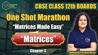 Matrices Chapter 3 Class 12 One Shot 🔥 | CBSE Board Exam 2026 | Matrices Made Easy |Aspiring Aces
