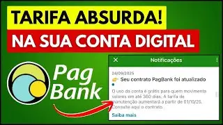 🚨PagBank Vai Cobrar TARIFA ADMINISTRATIVA na Conta Digital [Saiba Quando e Qual Valor]