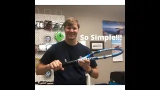 Learn the proper tennis grip with this easy training aid
