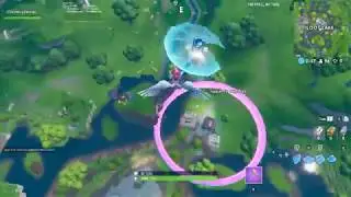 Fortbyte 4 Location!! Skydive thourgh the rings above Loot Lake with the Plasma Contrail equipped