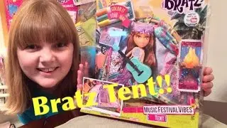 NEW Bratz 2016 Music Festival Vibes Tent Playset - Unboxing & Review