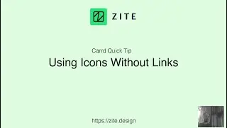 Carrd: Using the icons element without links