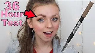 New Maybelline TattooStudio Waterproof Eyebrow Pencil 36 Hour Wear Test!