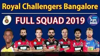 RCB 2019 squad | Royal Challengers Bangaloru all players 2019 ipl
