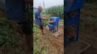 small peanut picker groundnut harvester machine seed removing#farming