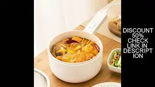 700W Electric Cooking Pot Portable Hot Pot Rice Cooker Multi-cooker Ceramic Liner Skillet Single/Dou
