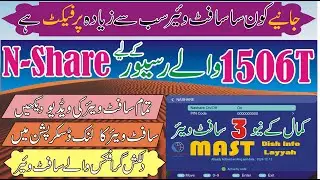 N-Share Best Software for 1506T & 1506F Receivers , Channel Logo , Double Wi-Fi & YouTube Full Work