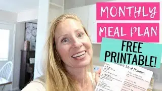 July 2018 Meal Planning on a Budget | FREE Printable Monthly Meal Planner