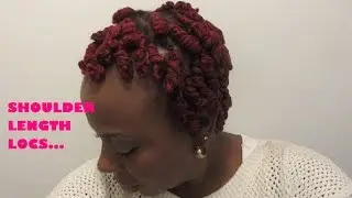 Loc Knot Tutorial On Shoulder Length Locs