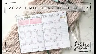 Bullet Journal With Me - 2022 Mid-Year BUJO Setup - Hobby & Social Media Journal