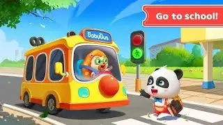 Baby Panda,s School Bus _ New 3D school bus driving game
