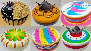 Fancy colour cake Design | New cake art  | Birthday cake Decoration ideas| Beautiful Butterscotch
