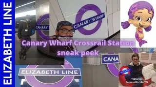 Canary Wharf Crossrail (Elizabeth Line) Station sneak peak [ft. @RomeosWorldofTFL]