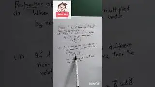 Properties of Zero Vector - Physics #class11physics #ncertphysics #jee #neet #shorts