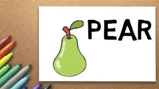 Pear Drawing | How to Draw a Pear | Massive Kidszone