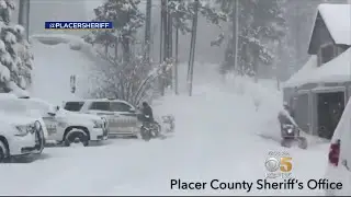 Blizzard Snowfall, Whiteout Conditions In Sierra Force Closure Of I-80, Highway 50