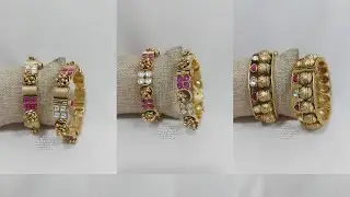 #GoldBangles #Rubystone #Imponbangles Impon Bangles |Gold Ruby stone bangles New collection onFancy