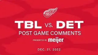 Larkin, Rasmussen & Coach Lalonde | Post Game 12/21