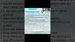 Freeze Prevention List