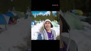 This is how you poop in the winter treks 💩🤣 kedarkantha Trek #kedarkantha #kedarkanthawintertrek