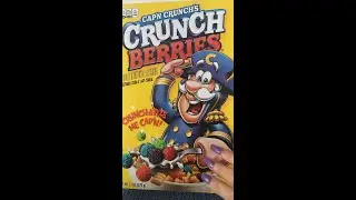 ASMR Cereal Box games,  pointing, whispering, soft spoken- Captain Crunch Berries