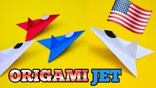 Paper Jet Airplane | How to Make a Jet Fighter Paper Airplane | Origami Paper Jet Easy