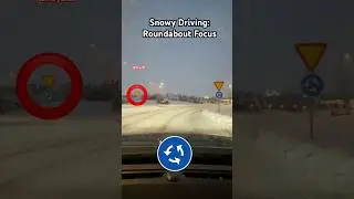 ❄️ How to Drive Safely in Snow | Roundabout Tips for Beginners 🇸🇪