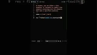 Filter() in Python #shorts #python #viral #coding