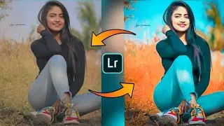 Lightroom face smooth🖌️cyan and soft orange 🍊effect editing in mobile📱//Lightroom photo editing2022