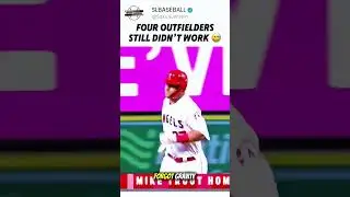 Four Outfielders Got Humbled in One Swing #baseball #mlb #fail