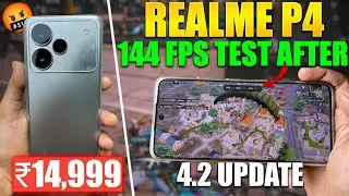 Тест Realme P4 в PUBG/BGM 144 FPS после обновления 4.2 | Лучшие игровые телефоны до 15 000 рупий 😅