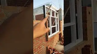 windows design by brick #viralvideo #youtubeshorts #trending #youtubevideos#viral #civil#housedesign