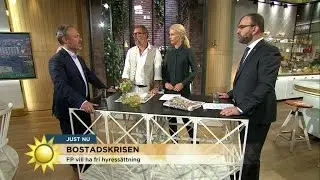 Debatt i studion: Bj&ouml;rklund vs Kaplan om bostadskrisen - Nyhetsmorgon (TV4)